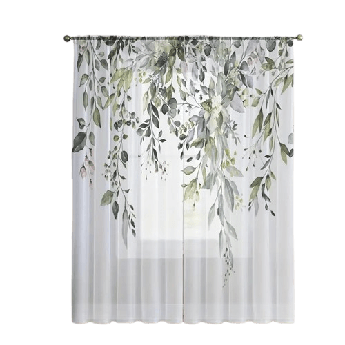 2 Cortinas Transparentes