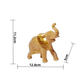 Escultura de Elefante Dourado